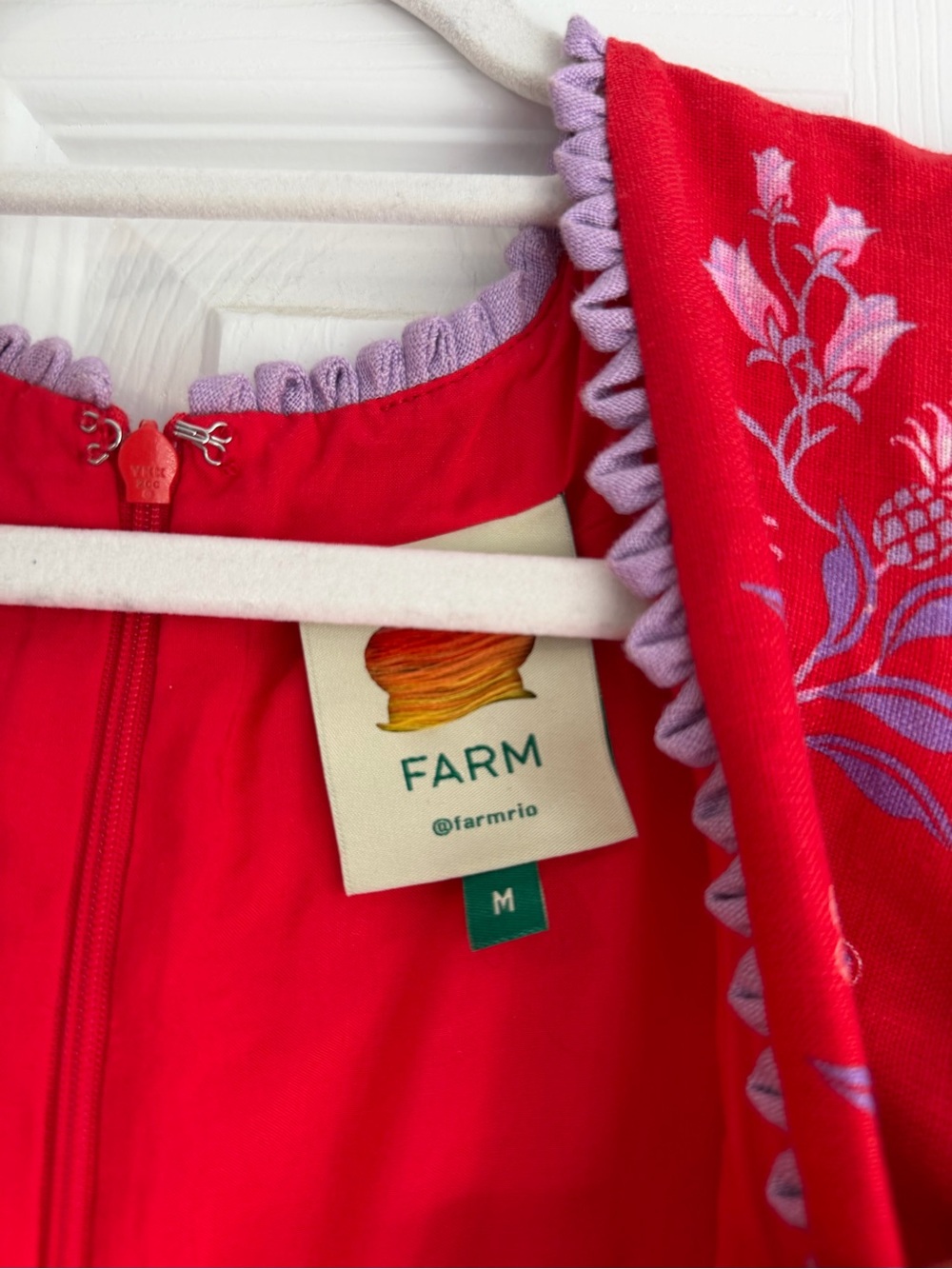 FARM Rio Porcelain Garden Floral Linen Maxi Dress – Size M - Picture 8 of 13